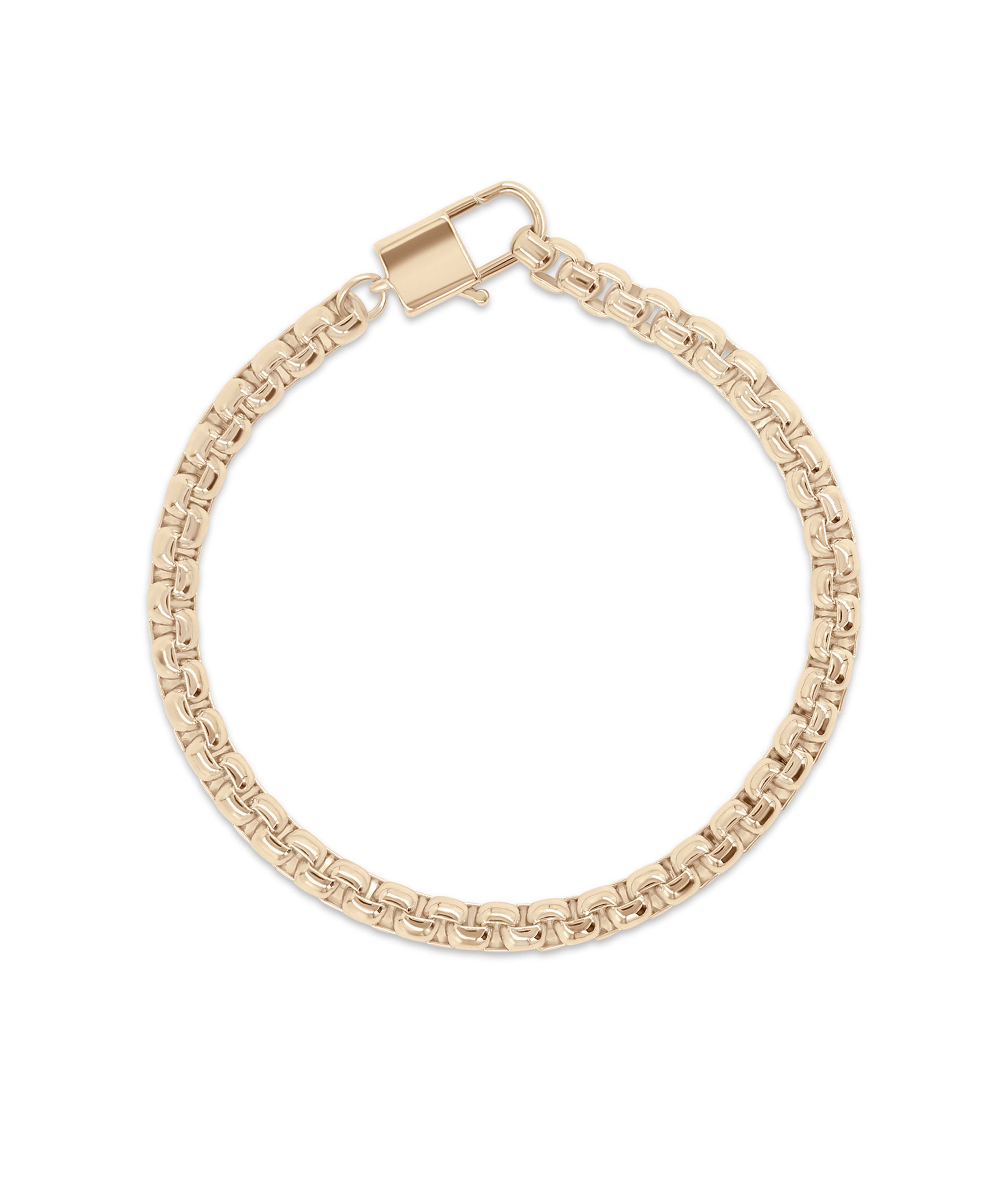 Gold Box Chain Bracelet - 79e | Everyday 14K Gold Jewelry