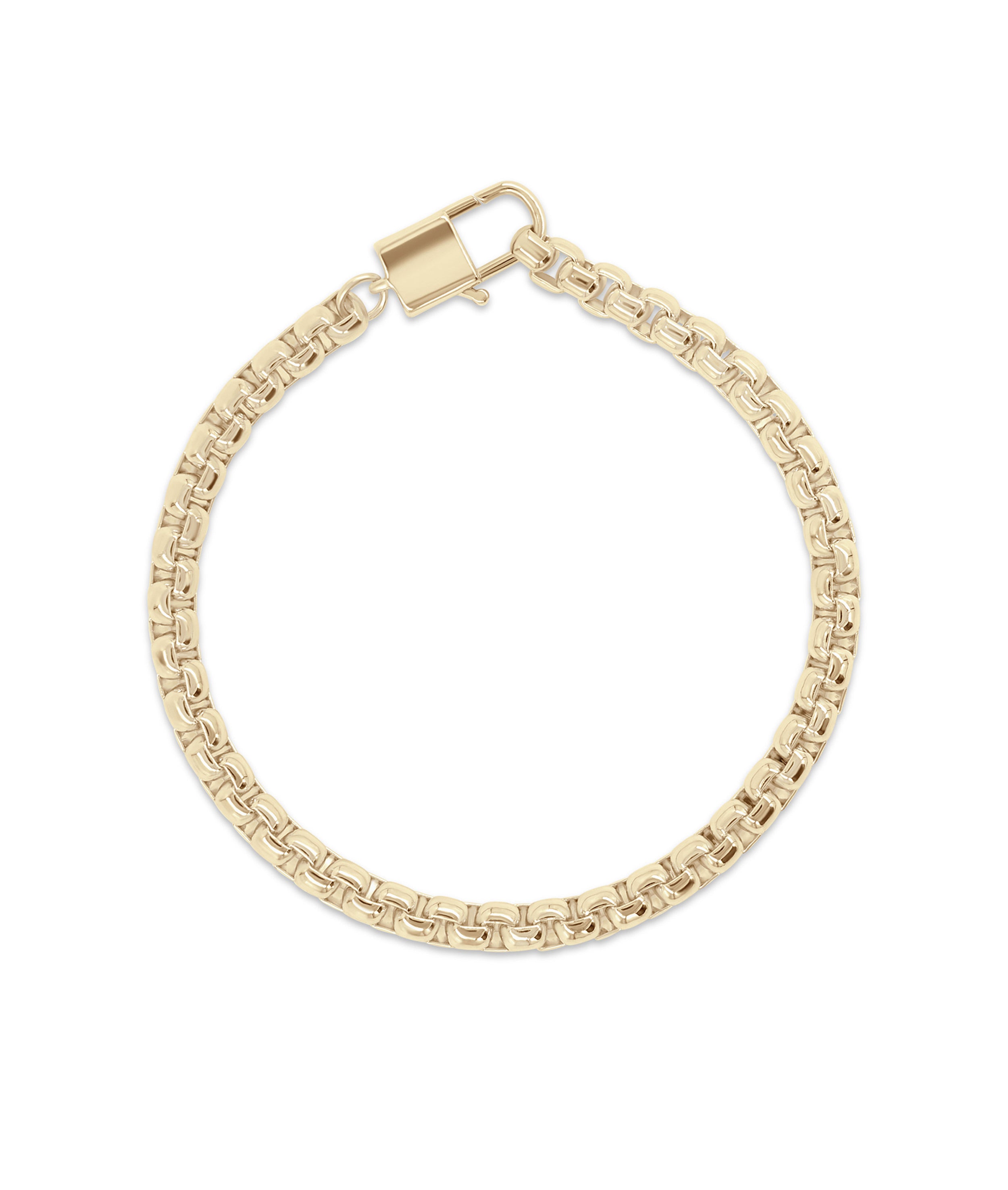 Gold Box Chain Bracelet - 79e | Everyday 14K Gold Jewelry