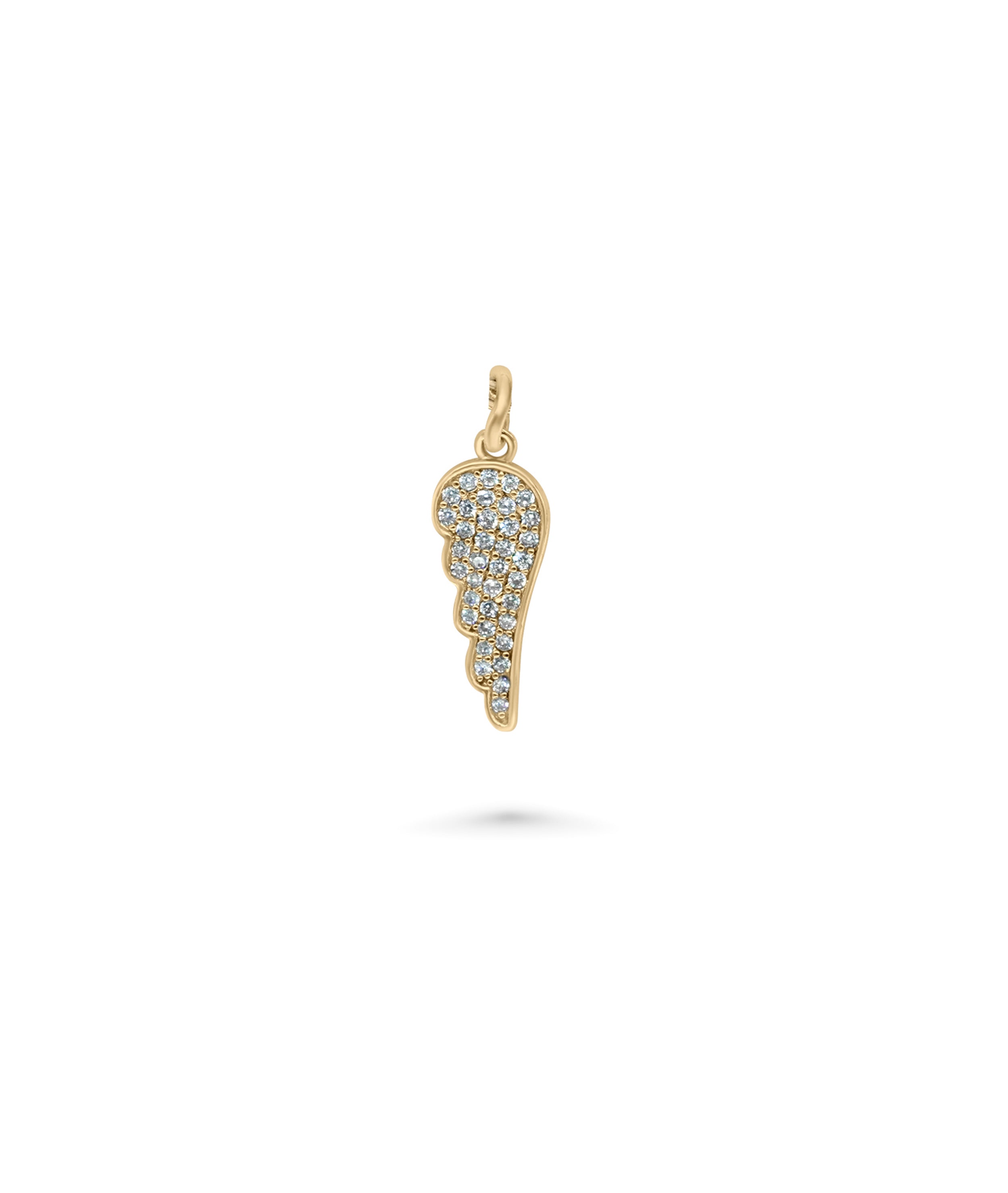 Diamond Pave Wing Charm - 79e | Everyday 14K Gold Jewelry