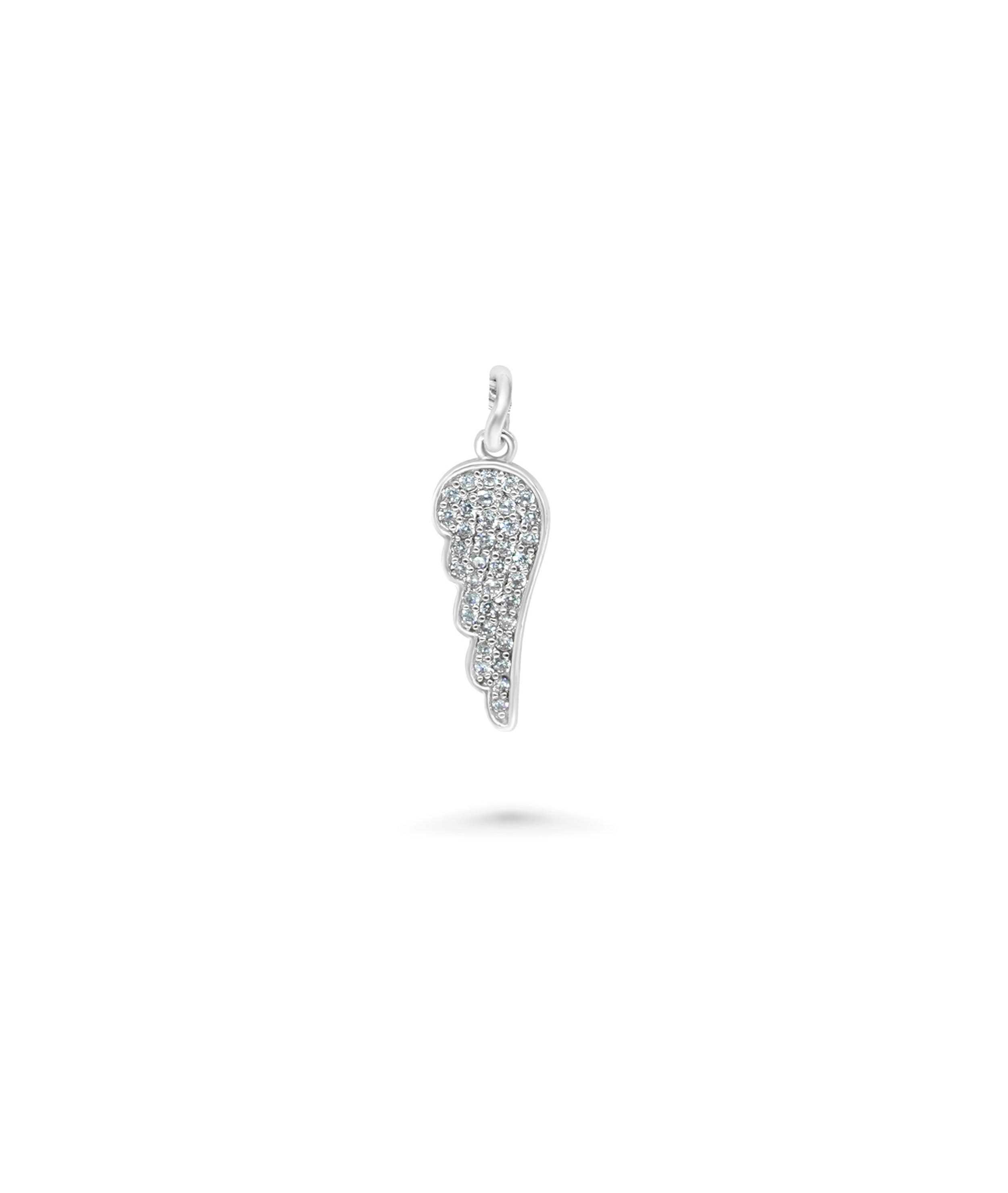 Diamond Pave Wing Charm - 79e | Everyday 14K Gold Jewelry