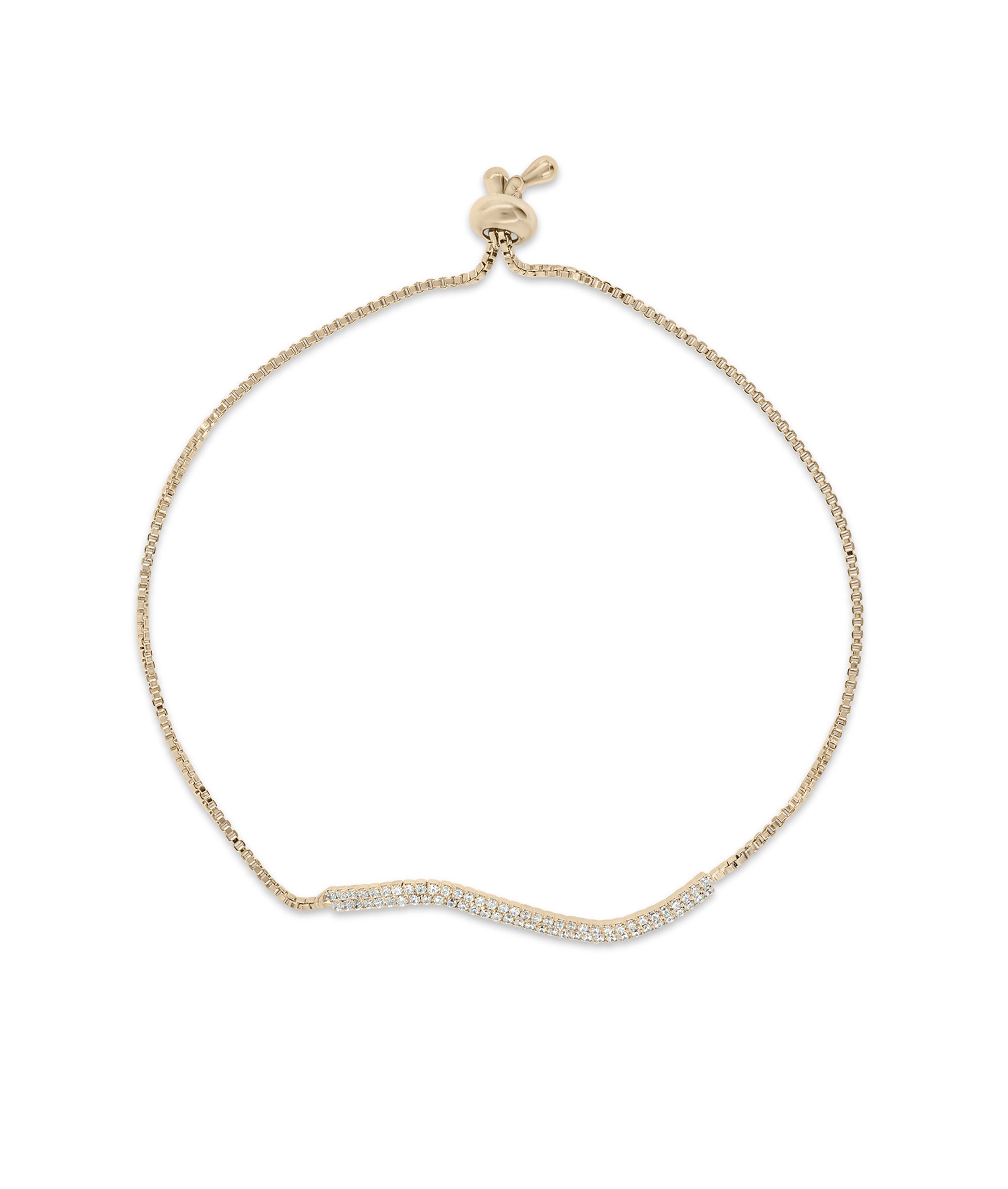 Swirl Bar Bolo Bracelet - 79e | Everyday 14K Gold Jewelry