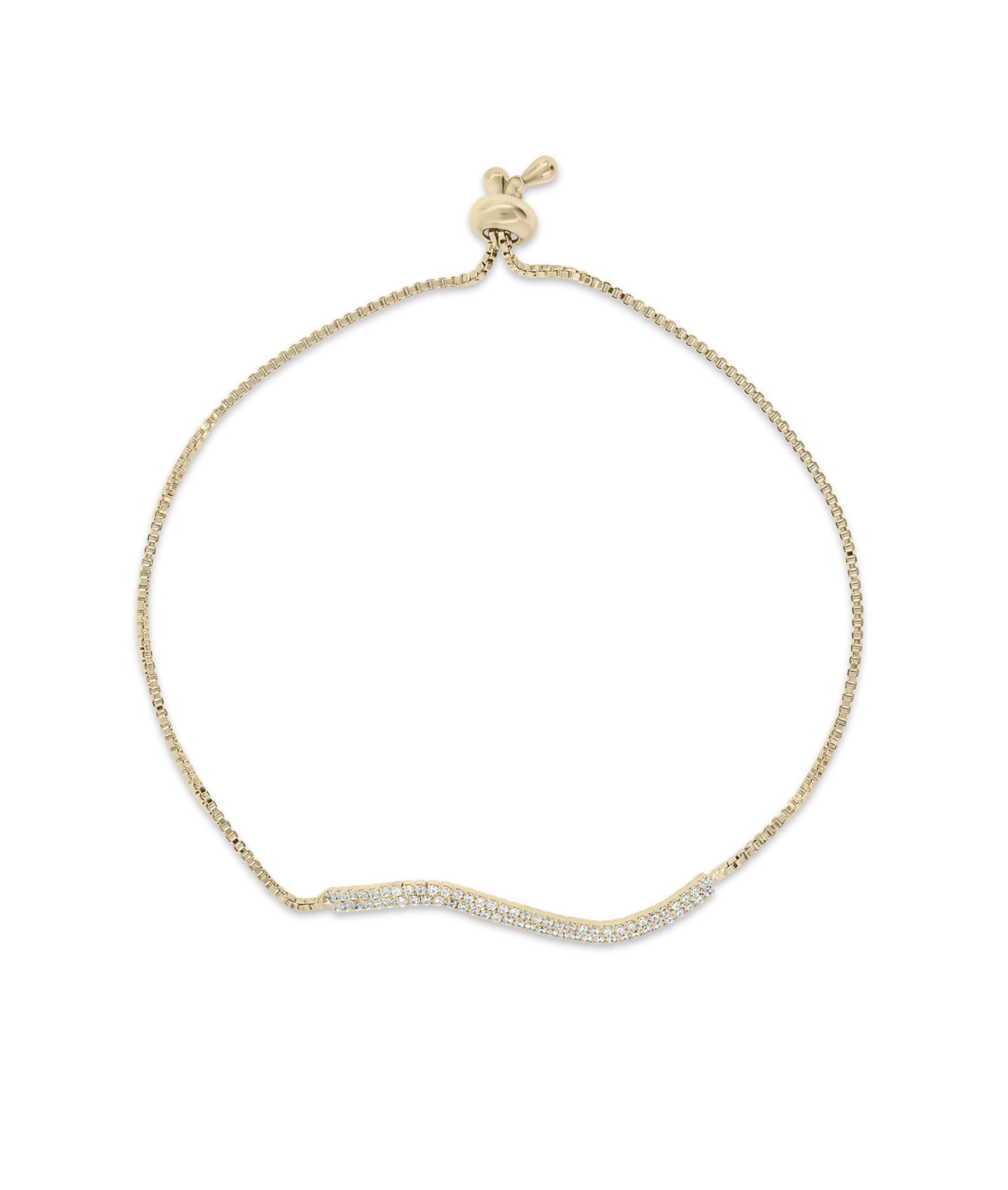 Swirl Bar Bolo Bracelet - 79e | Everyday 14K Gold Jewelry