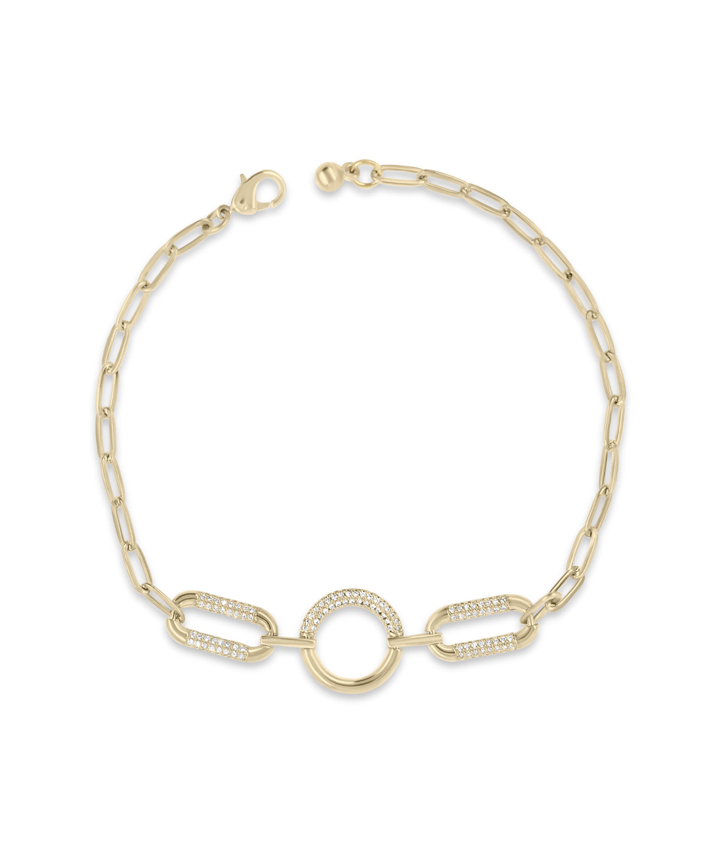 Circle Link Bracelet - 79e | Everyday 14K Gold Jewelry