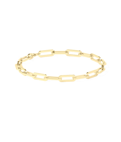 Paper Clip Gold Bracelet - Everyday Jewelry