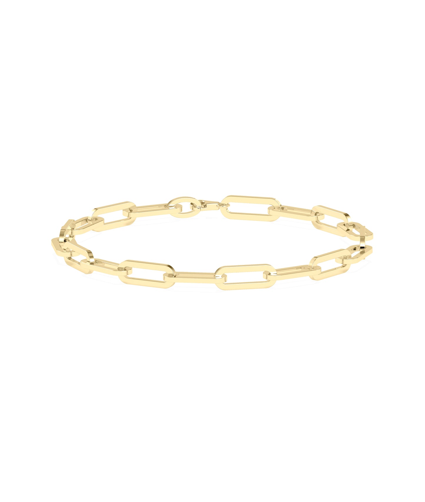 Paper Clip Gold Bracelet - Everyday Jewelry