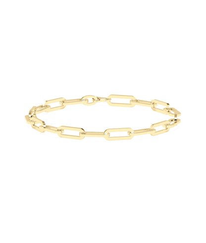 Paper Clip Gold Bracelet - Everyday Jewelry