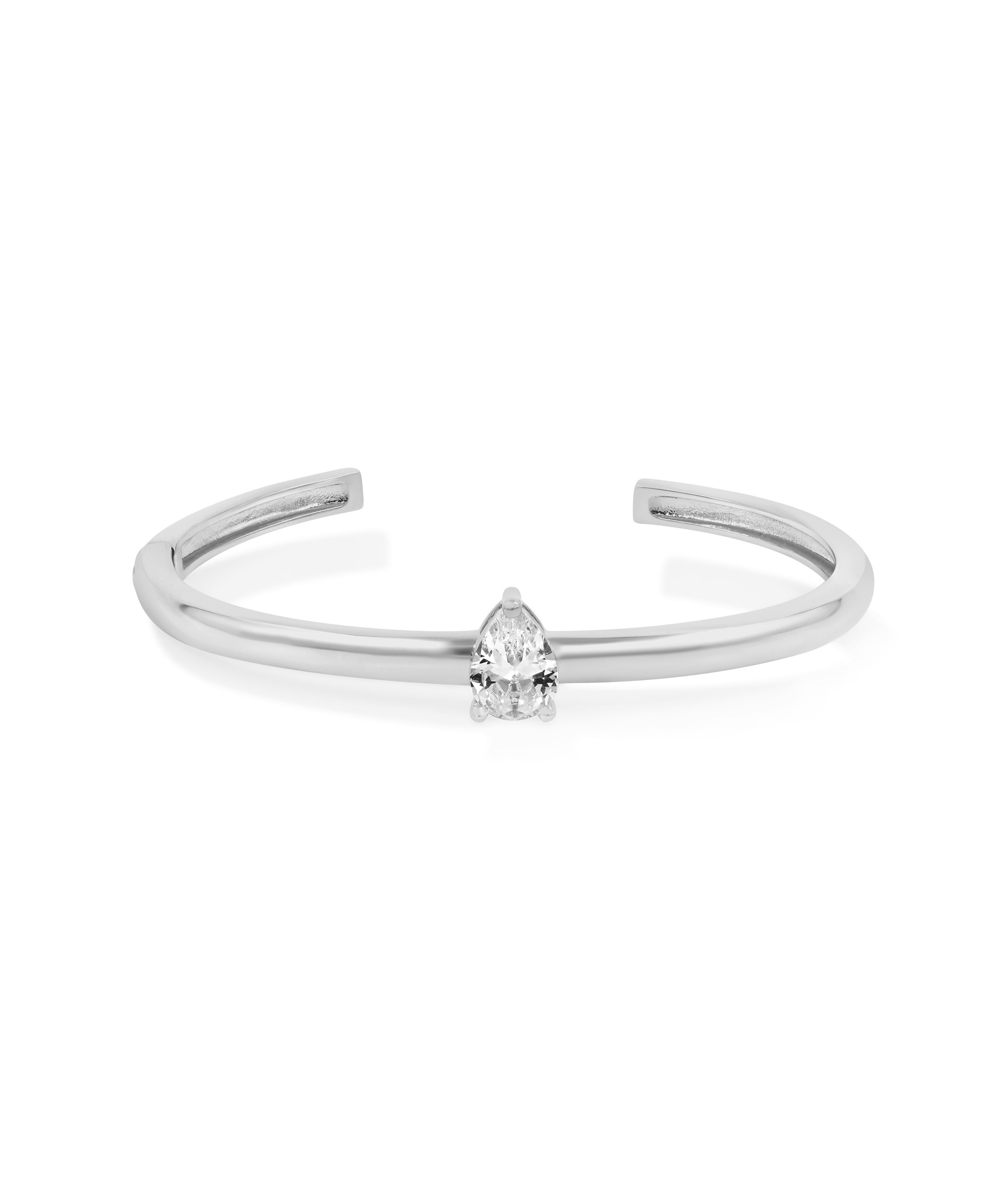 Solitaire Cuff Bangle - 79e | Everyday 14K Gold Jewelry