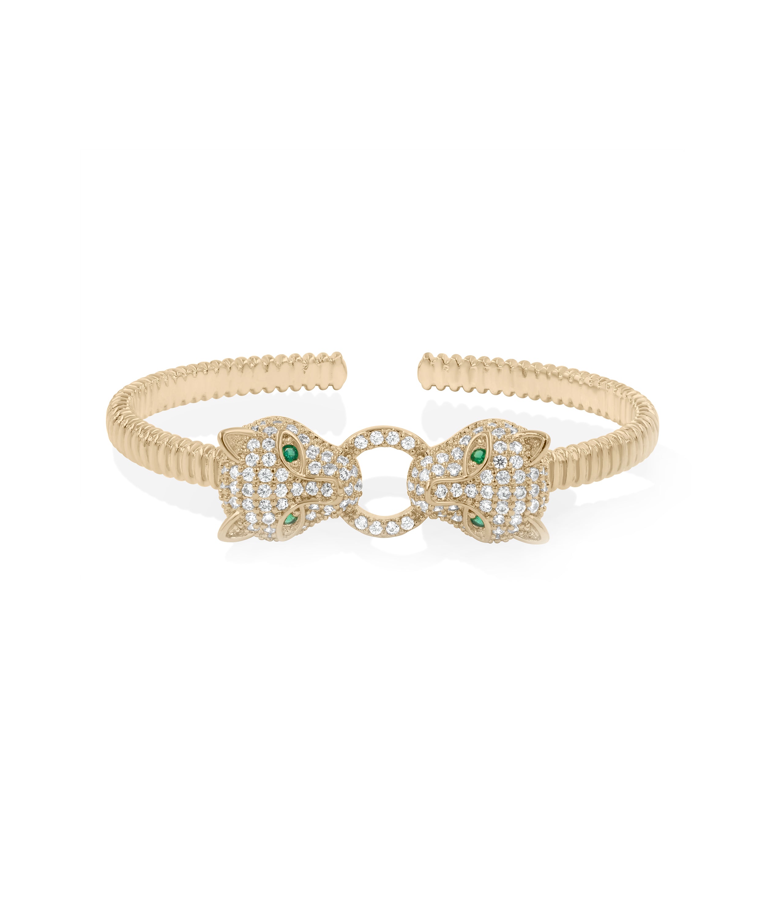 Panther Cuff Bangle - 79e | Everyday 14K Gold Jewelry