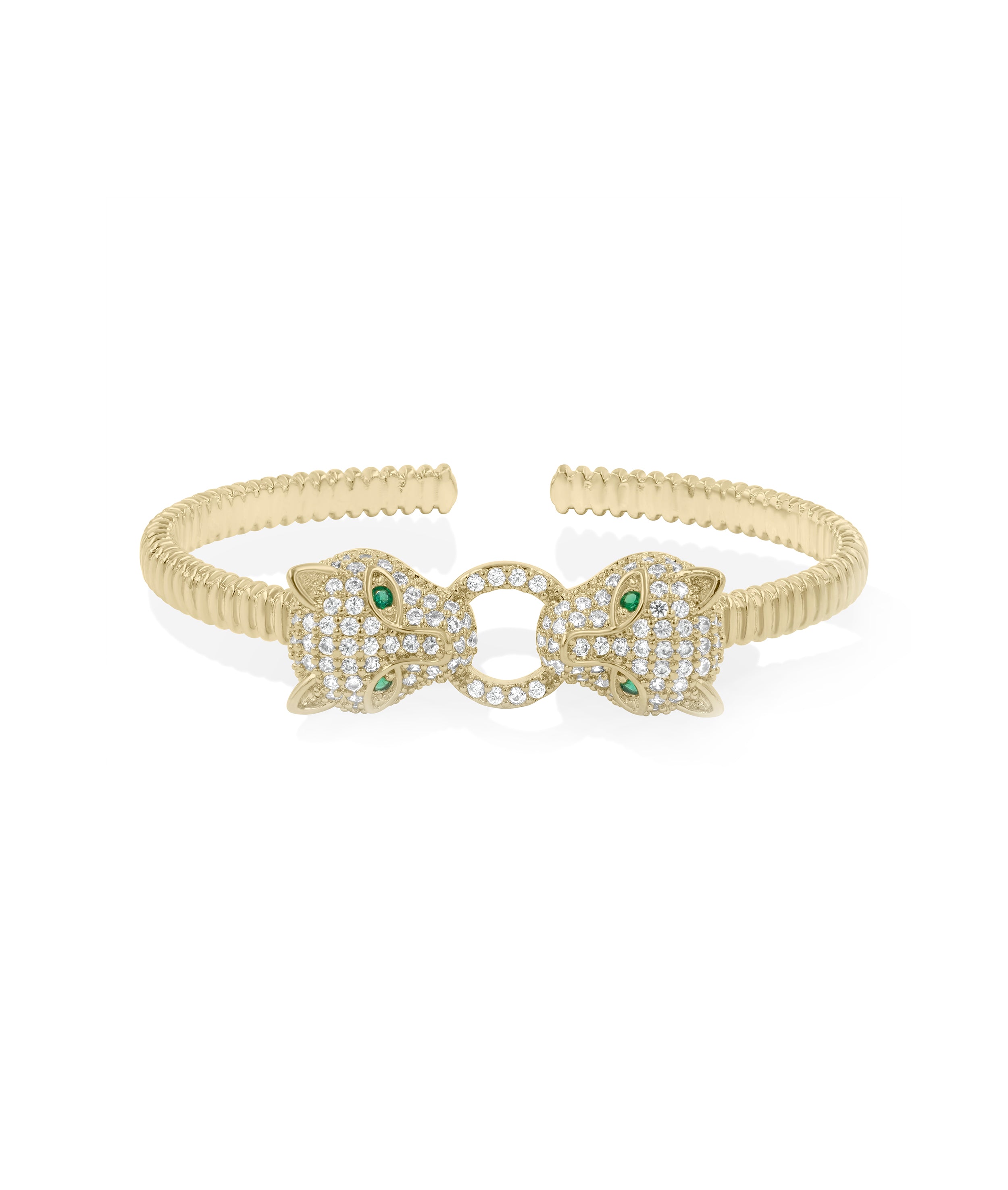 Panther Cuff Bangle - 79e | Everyday 14K Gold Jewelry