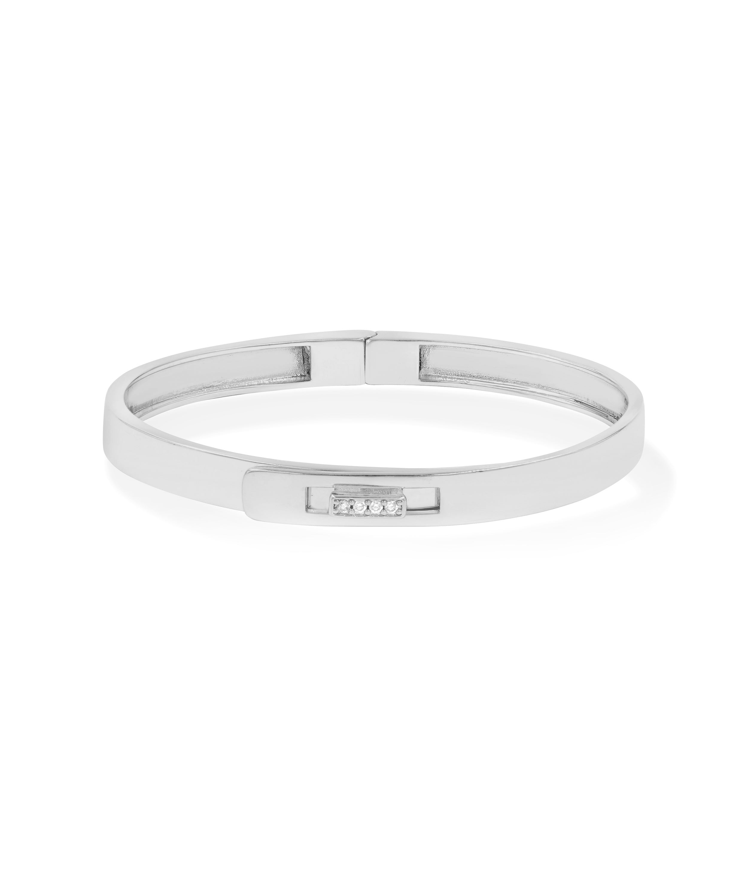 Diamond Buckle Bangle - 79e | Everyday 14K Gold Jewelry