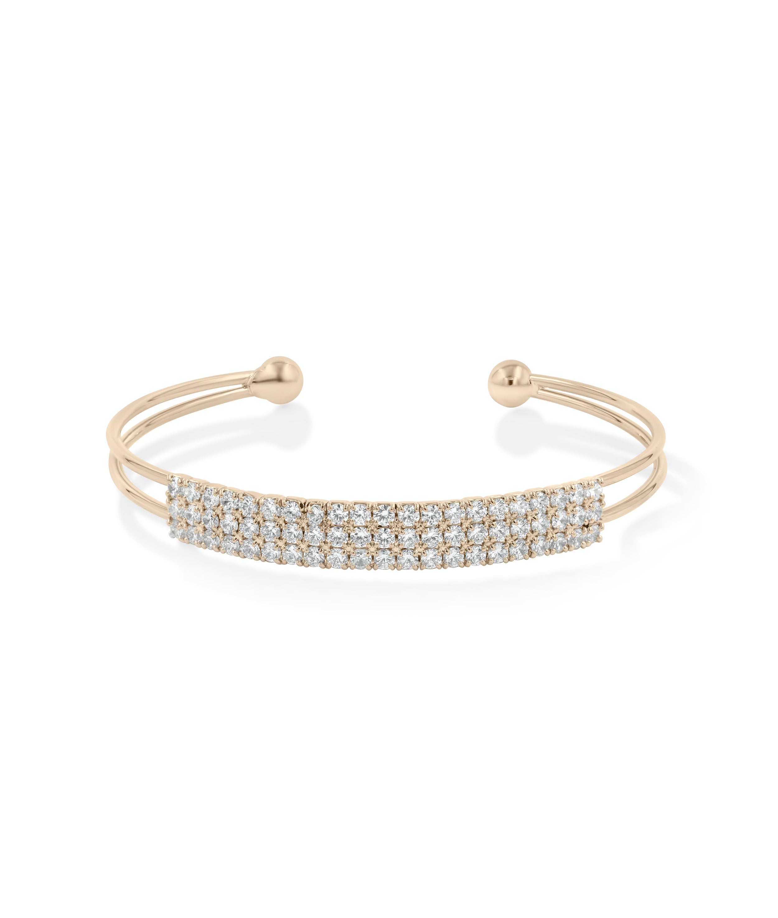 Diamond Pave Flex Bangle - 79e | Everyday 14K Gold Jewelry