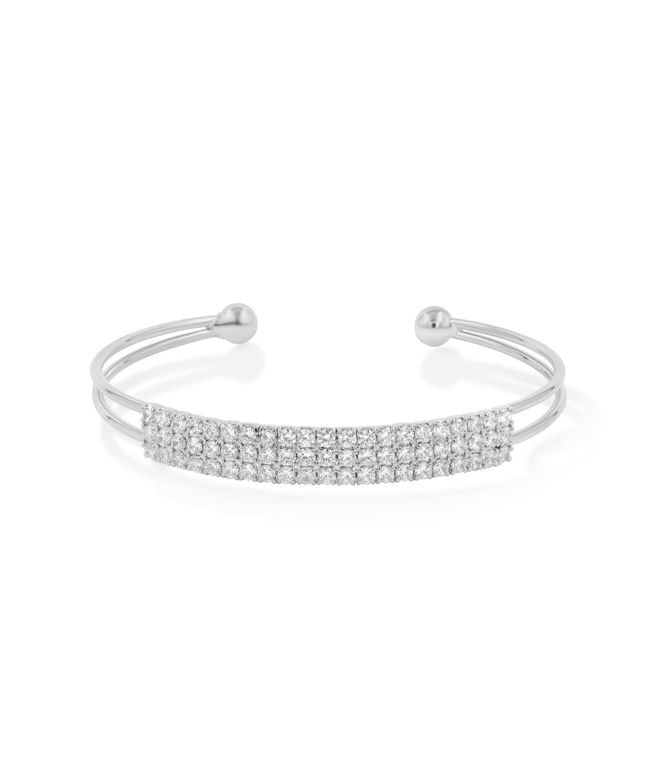 Diamond Pave Flex Bangle - 79e | Everyday 14K Gold Jewelry