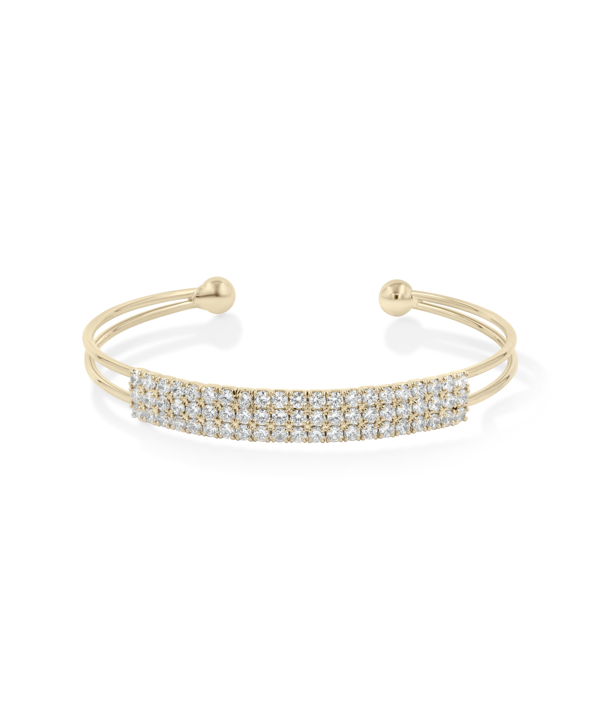 Diamond Pave Flex Bangle - 79e | Everyday 14K Gold Jewelry