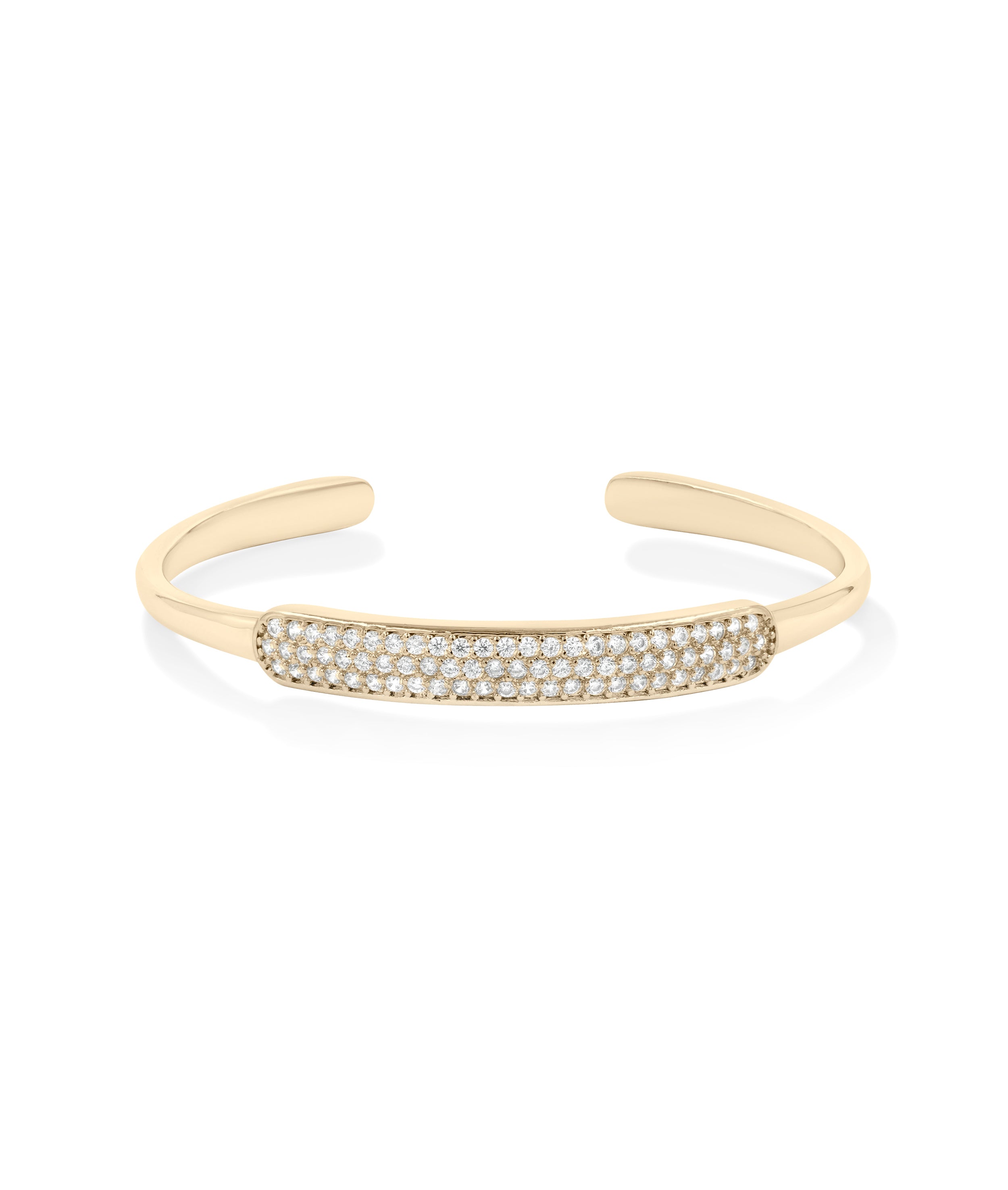 Diamond Cuff Bangle - 79e | Everyday 14K Gold Jewelry