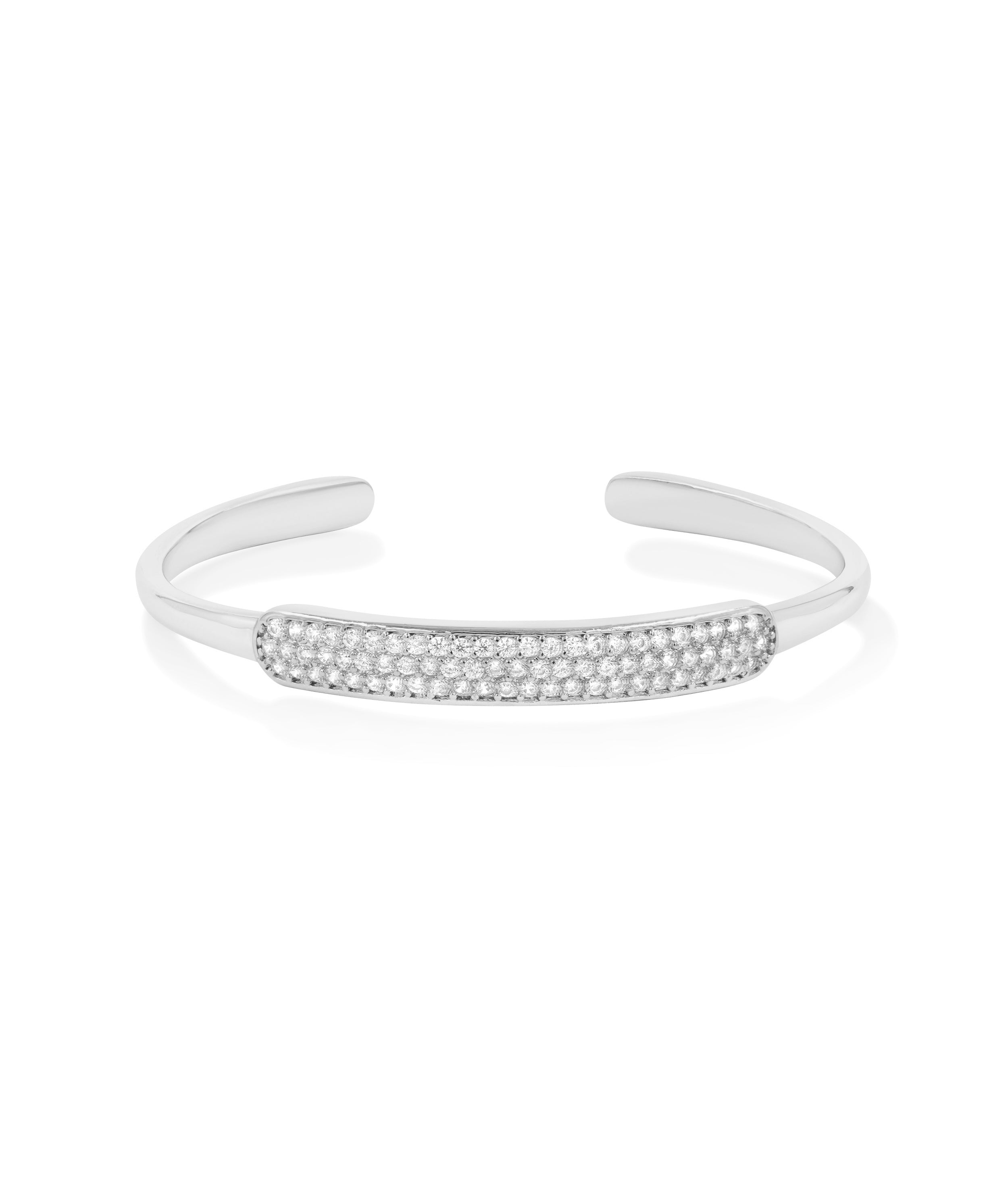 Diamond Cuff Bangle - 79e | Everyday 14K Gold Jewelry