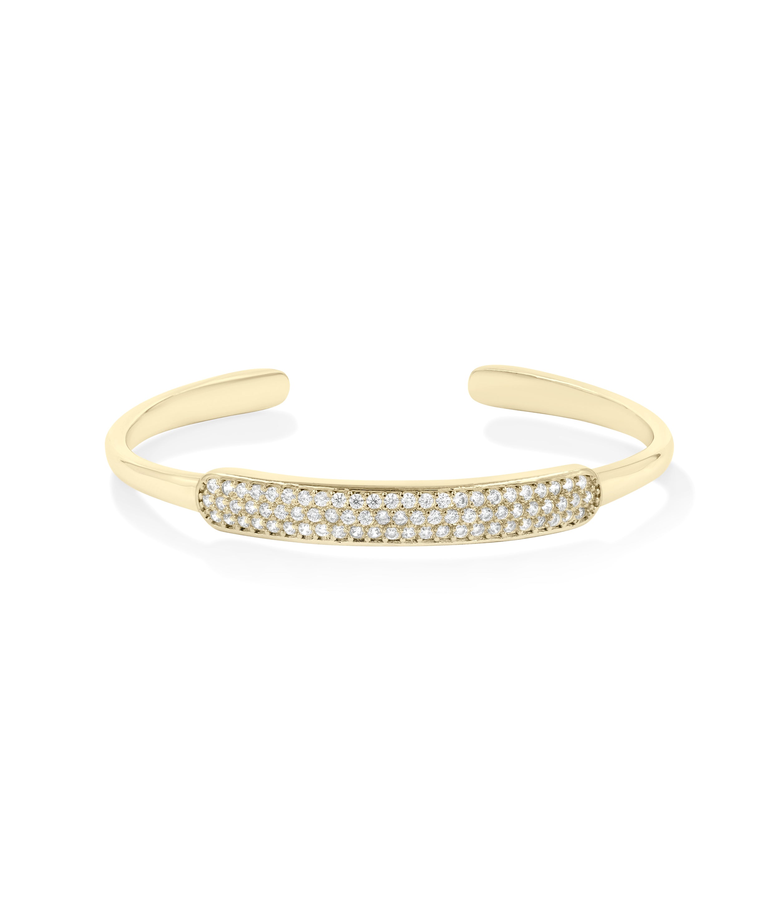 Diamond Cuff Bangle - 79e | Everyday 14K Gold Jewelry