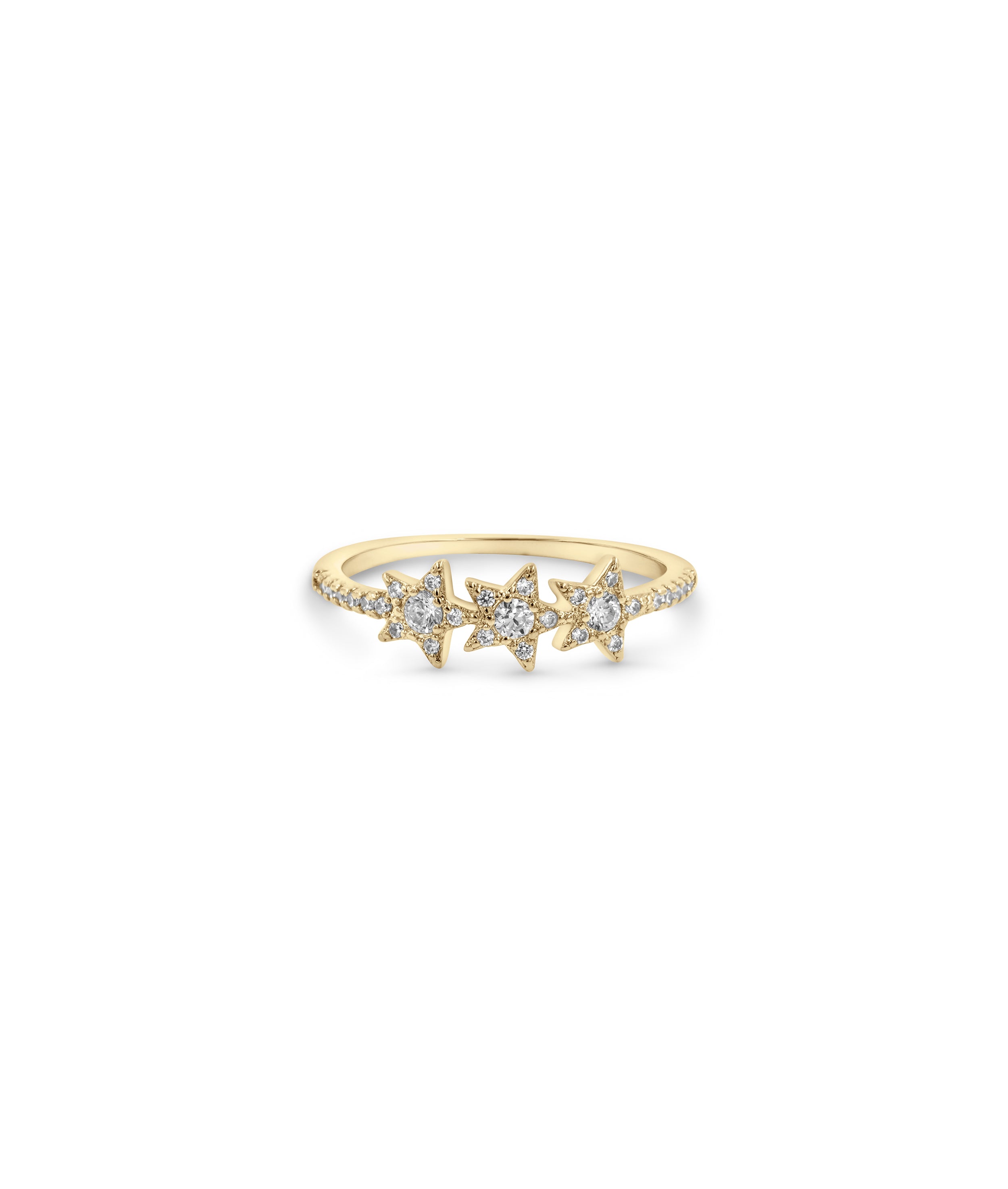 Star Band Ring - 79e | Everyday 14K Gold Jewelry
