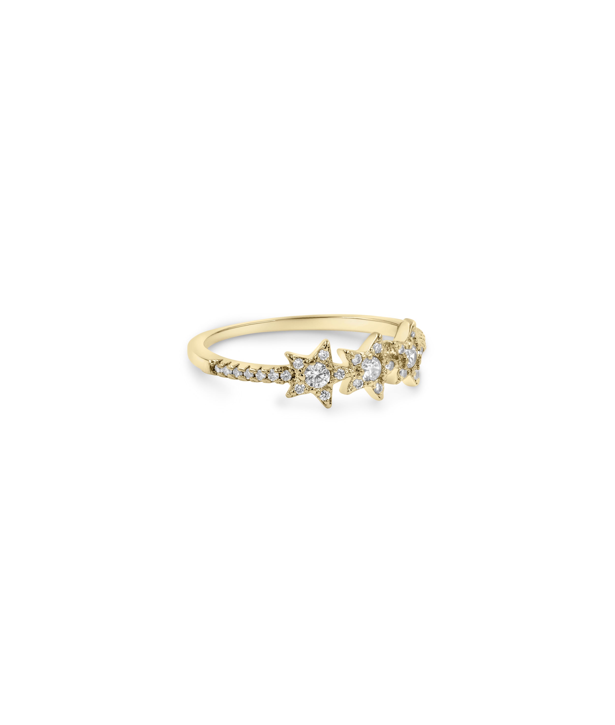 Star Band Ring - 79e | Everyday 14K Gold Jewelry