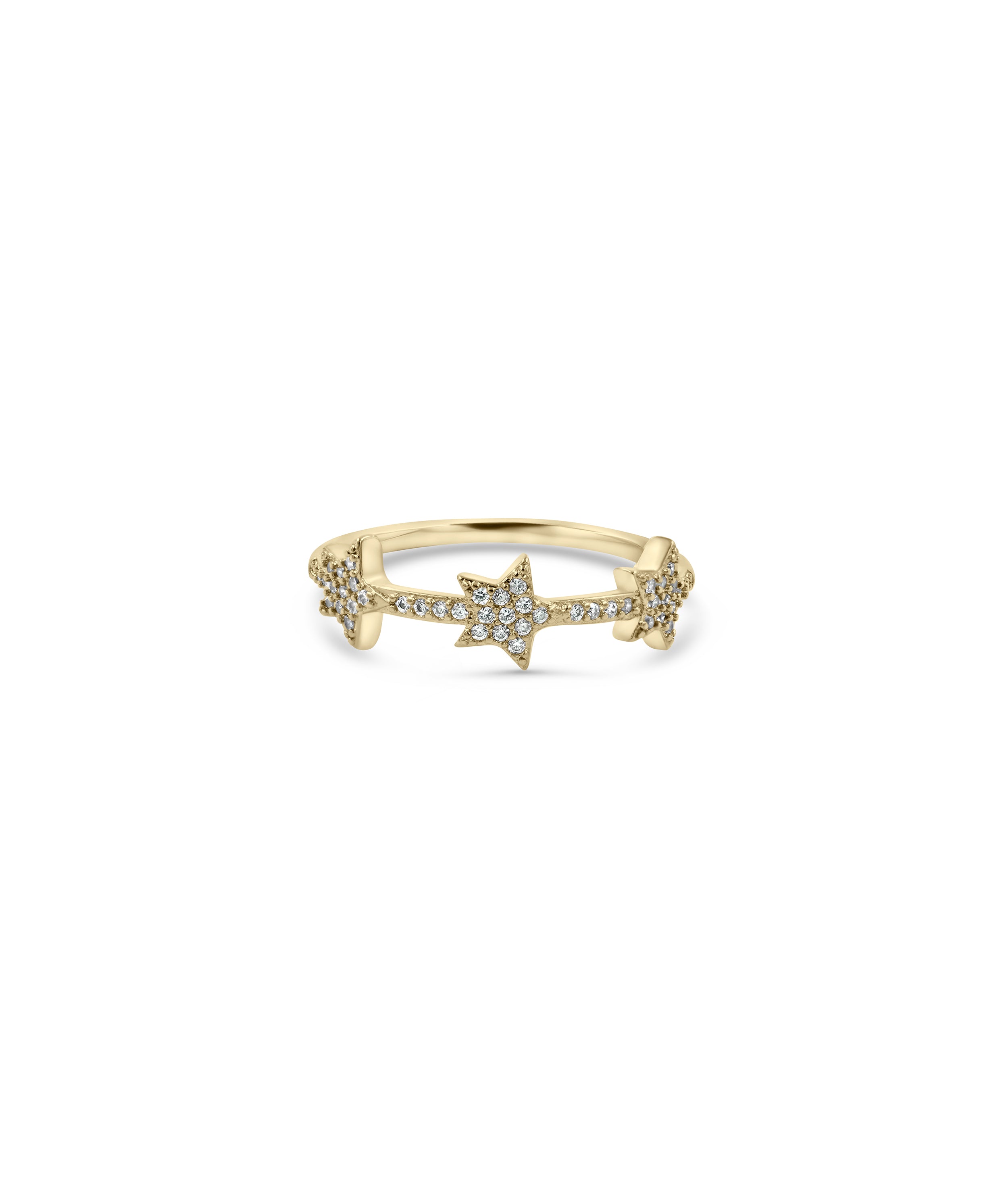 Star Station Band Ring - 79e | Everyday 14K Gold Jewelry