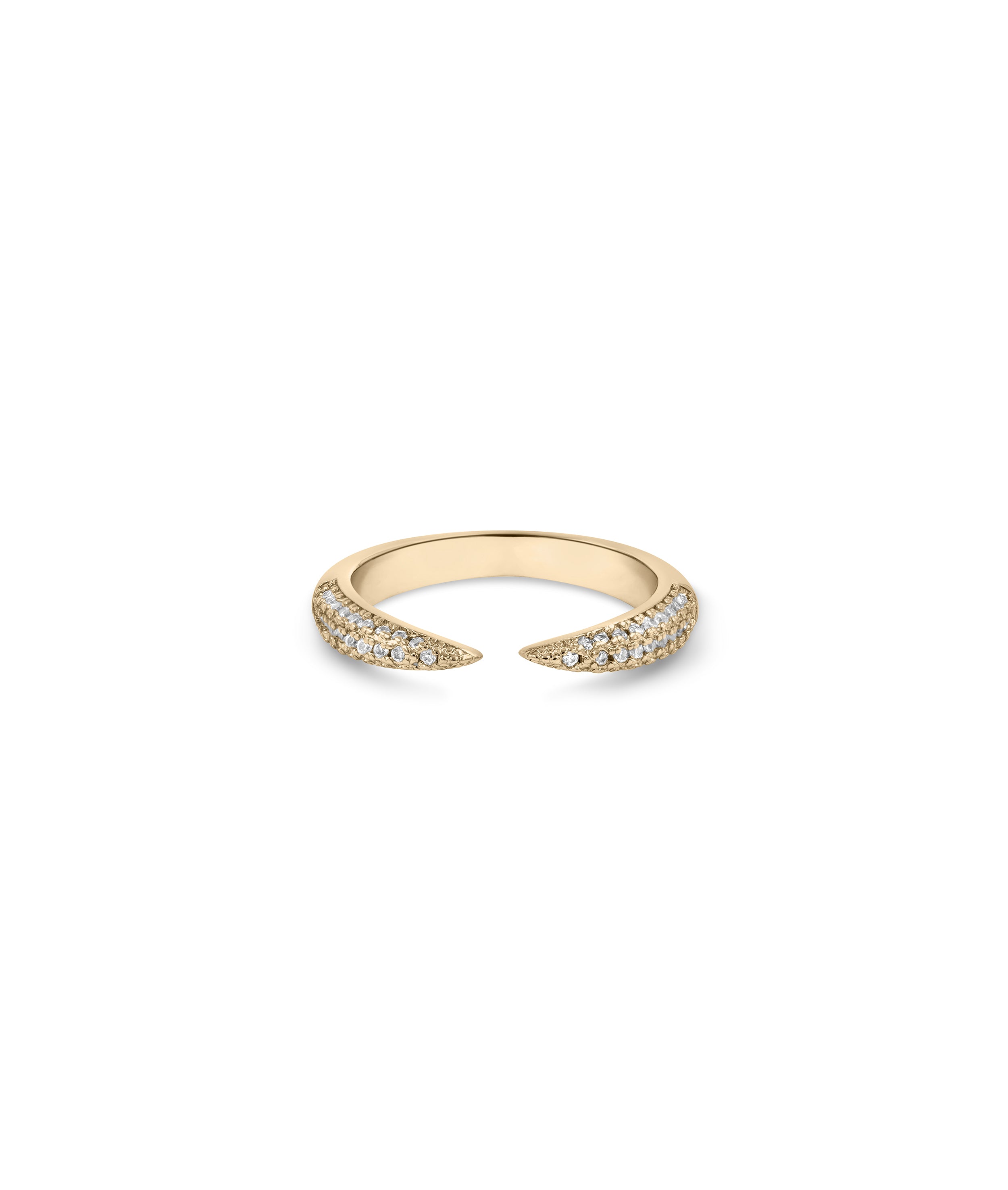 Diamond Split Ring - 79e | Everyday 14K Gold Jewelry