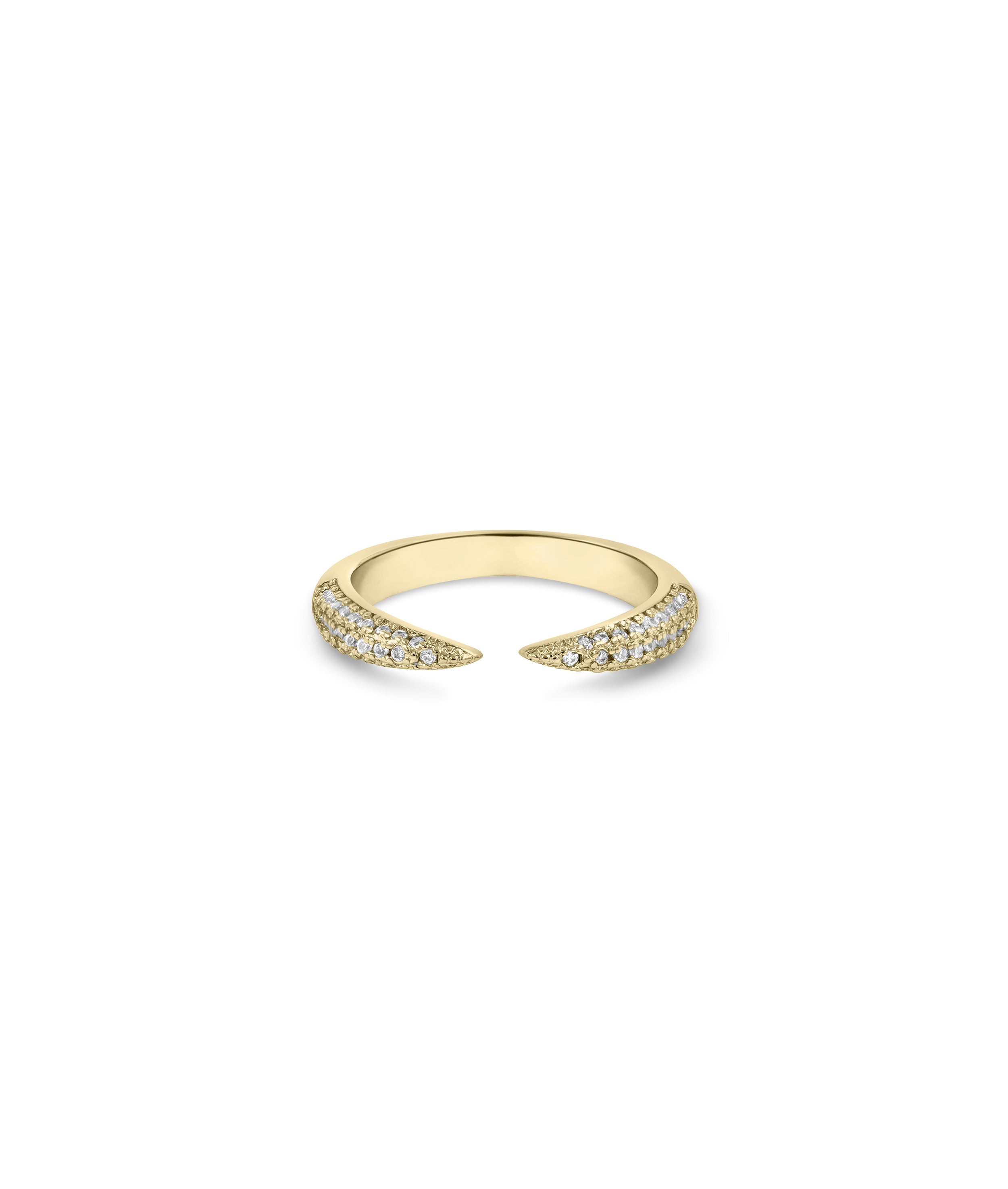 Diamond Split Ring - 79e | Everyday 14K Gold Jewelry