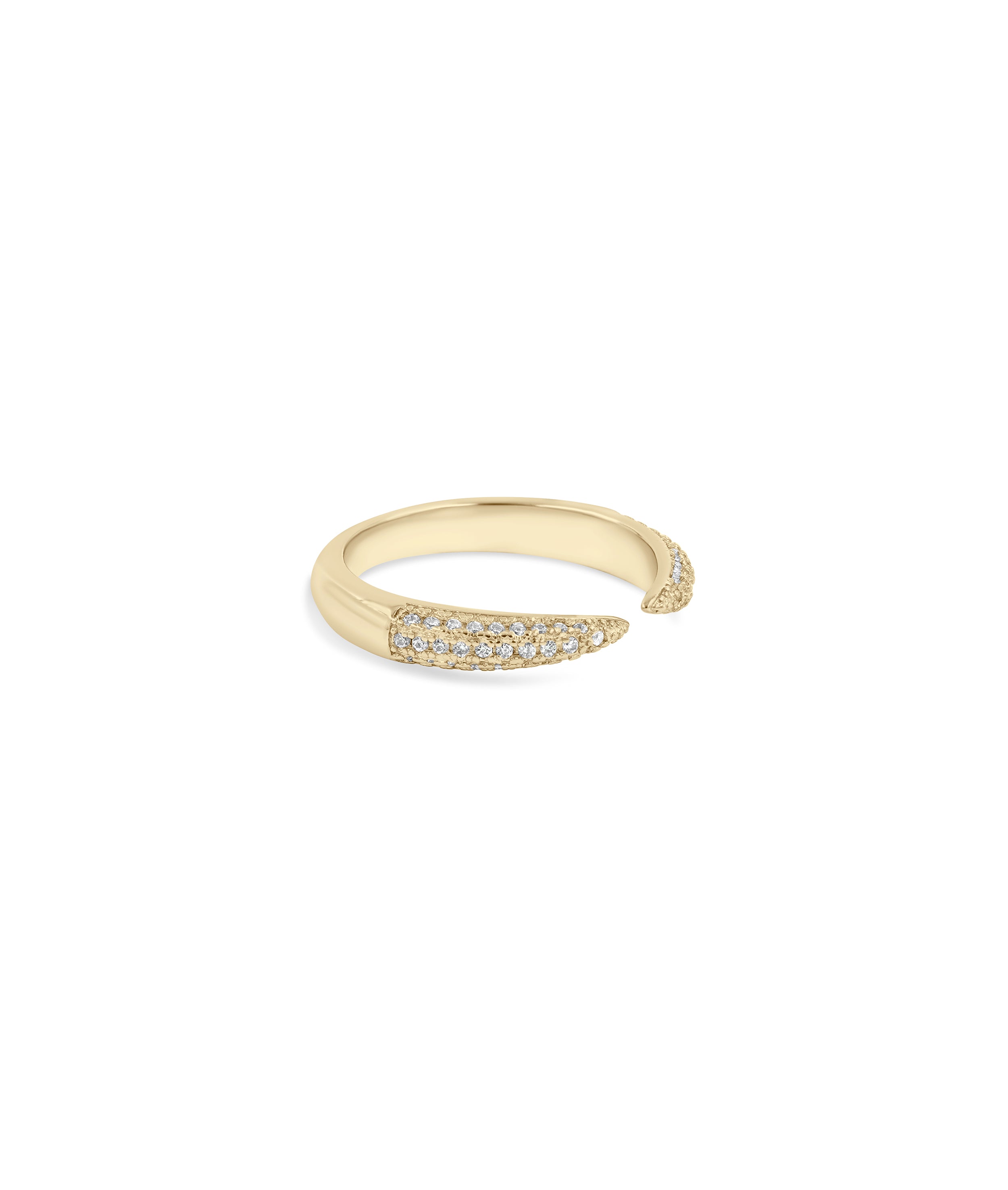 Diamond Split Ring - 79e | Everyday 14K Gold Jewelry