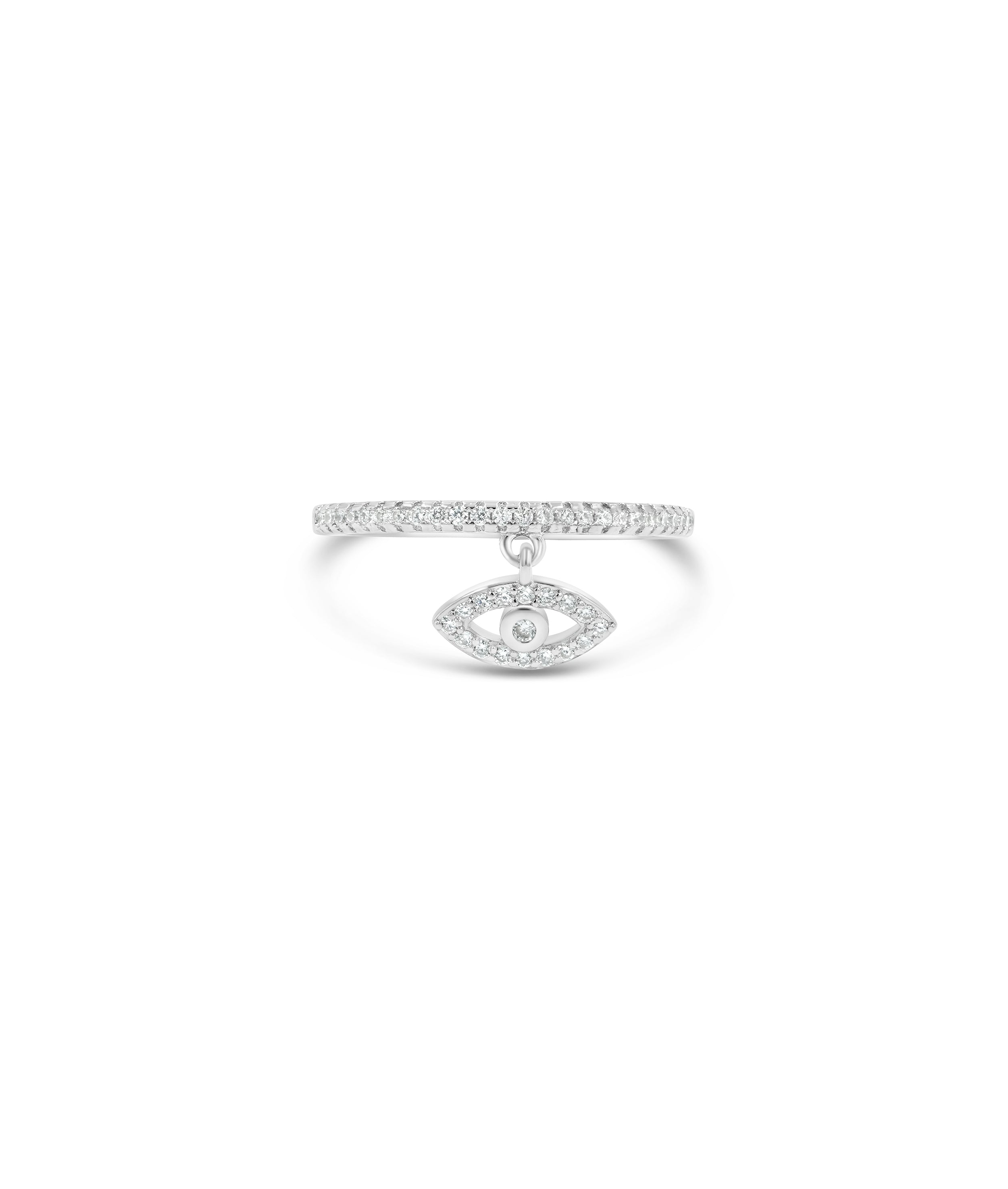 Evil Eye Diamond Ring - 79e | Everyday 14K Gold Jewelry