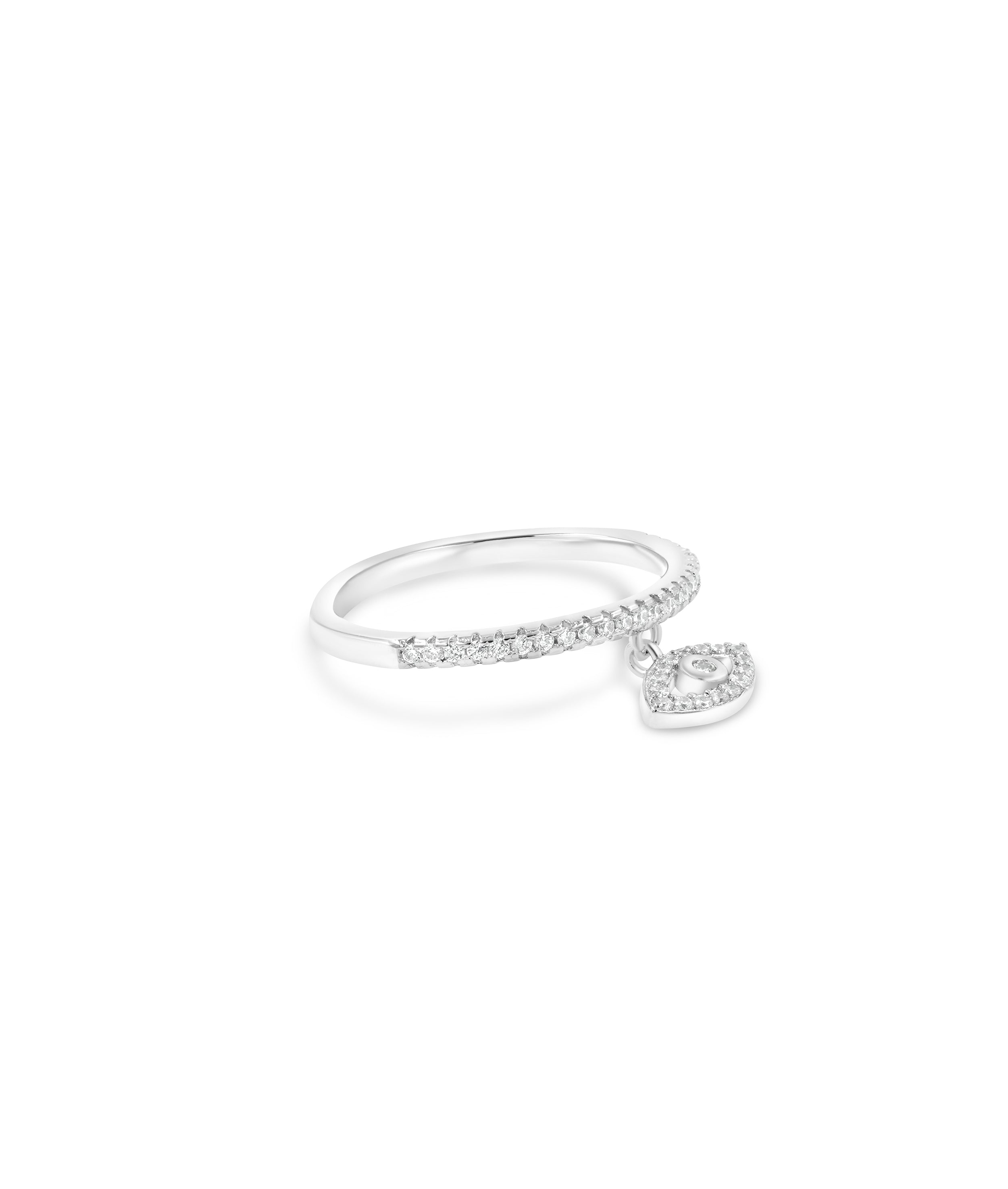 Evil Eye Diamond Ring - 79e | Everyday 14K Gold Jewelry