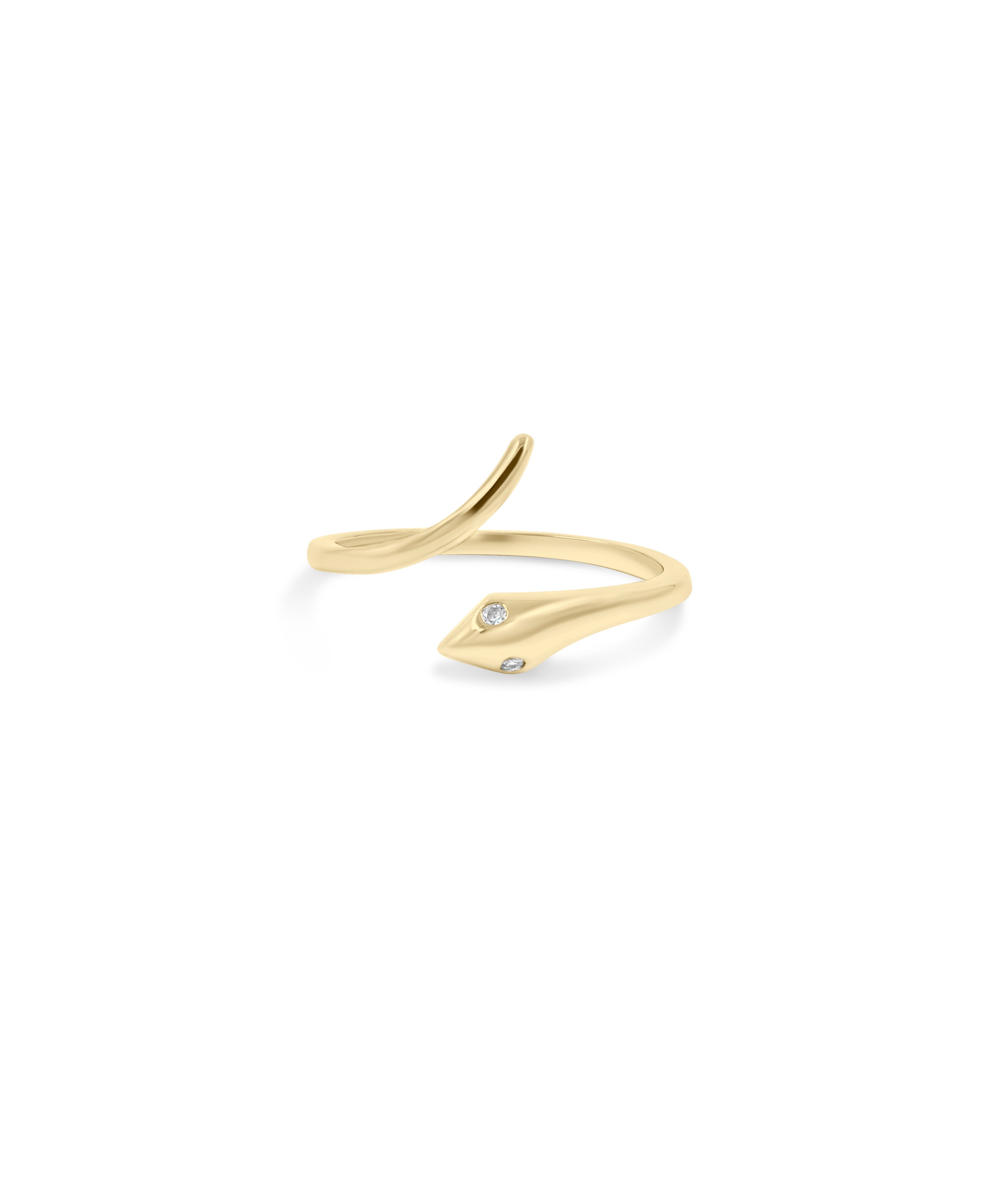 Bypass Snake Ring - 79e | Everyday 14K Gold Jewelry
