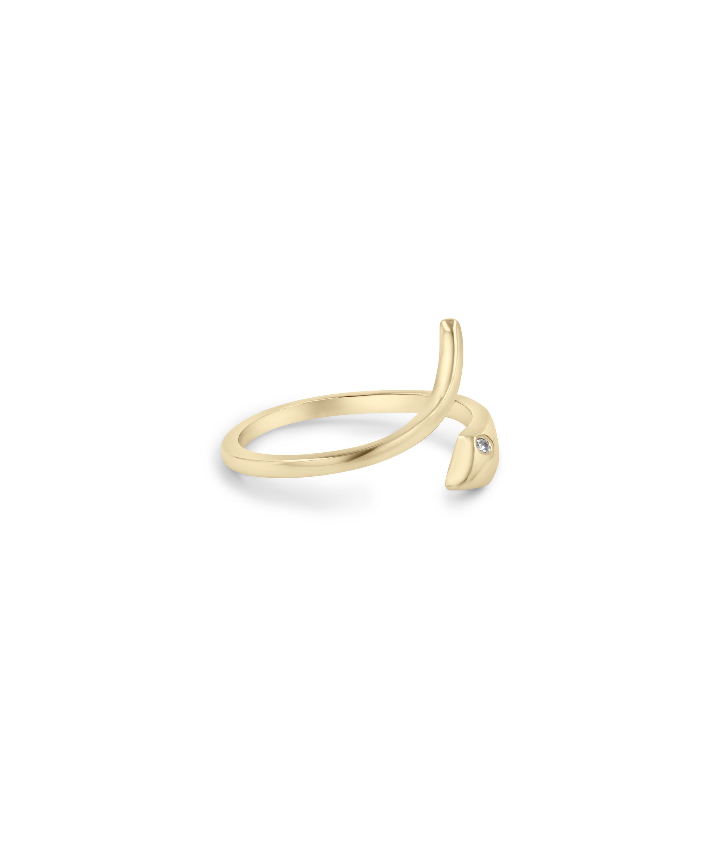 Bypass Snake Ring - 79e | Everyday 14K Gold Jewelry